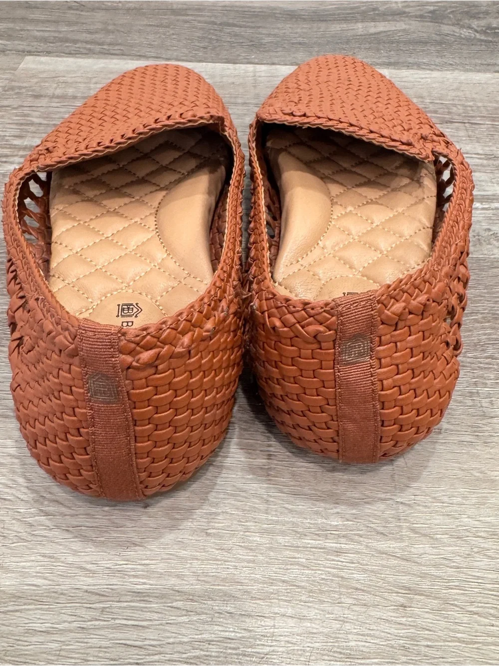 Birdies The Starling Tan Woven Loafers Flat Shoes Women's 7 Comfort Minimalist